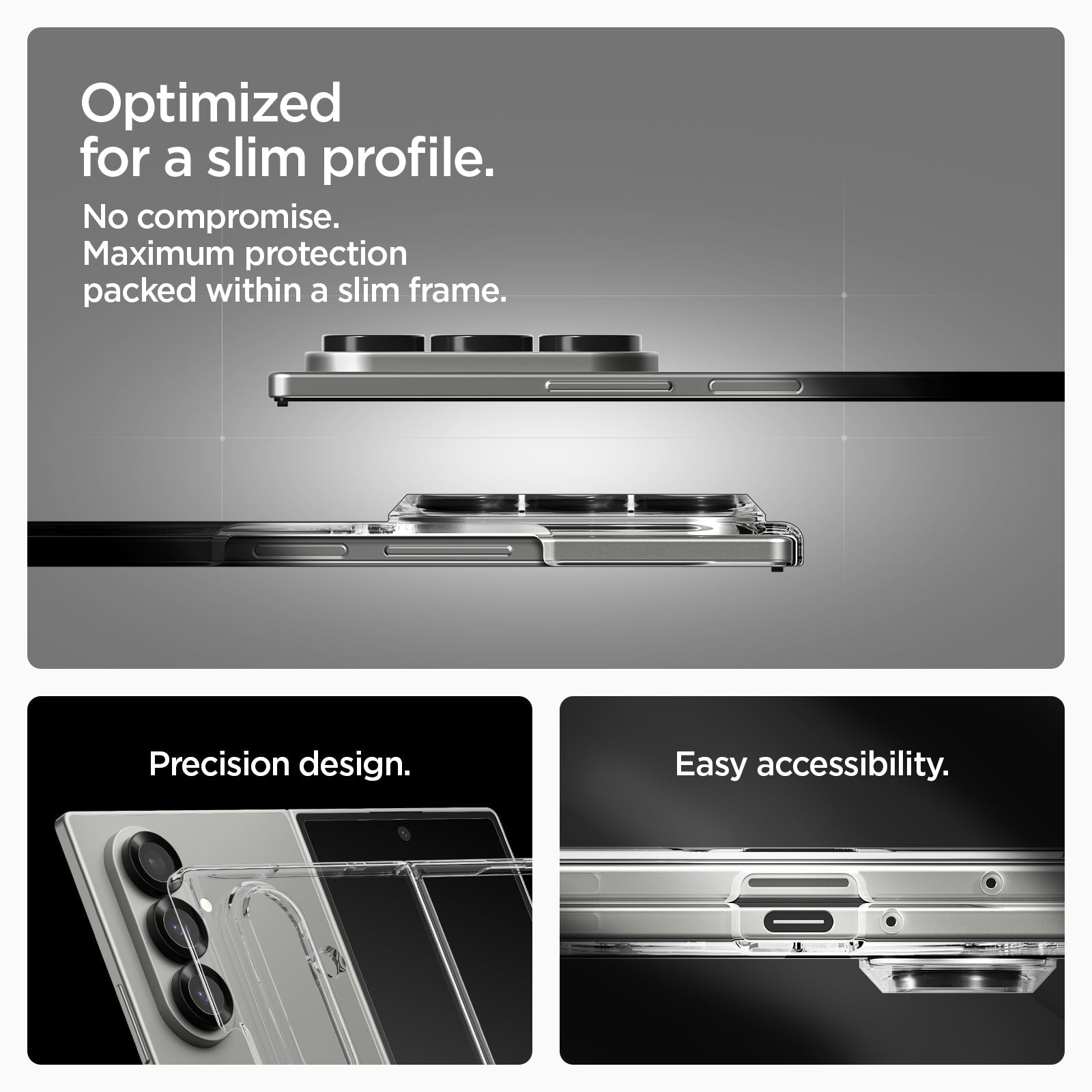 Spigen Galaxy Z Fold 7 Case Air Skin (MagFit) view 8