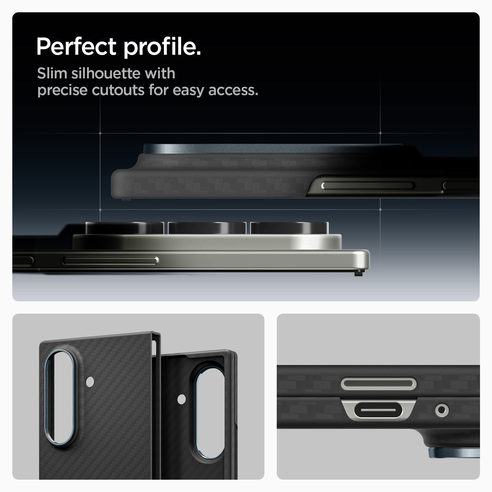 Spigen Galaxy Z Fold 7 Case Air Skin Aramid view 12