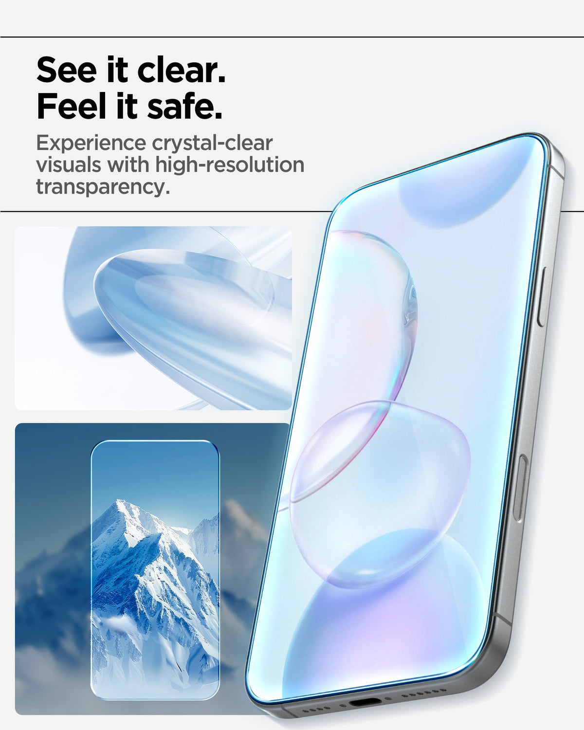 Spigen iPhone 18 Pro / 17 Pro Screen Protector – GLAS.tR AlignMaster S (2 Pack) — Clear clear viewing