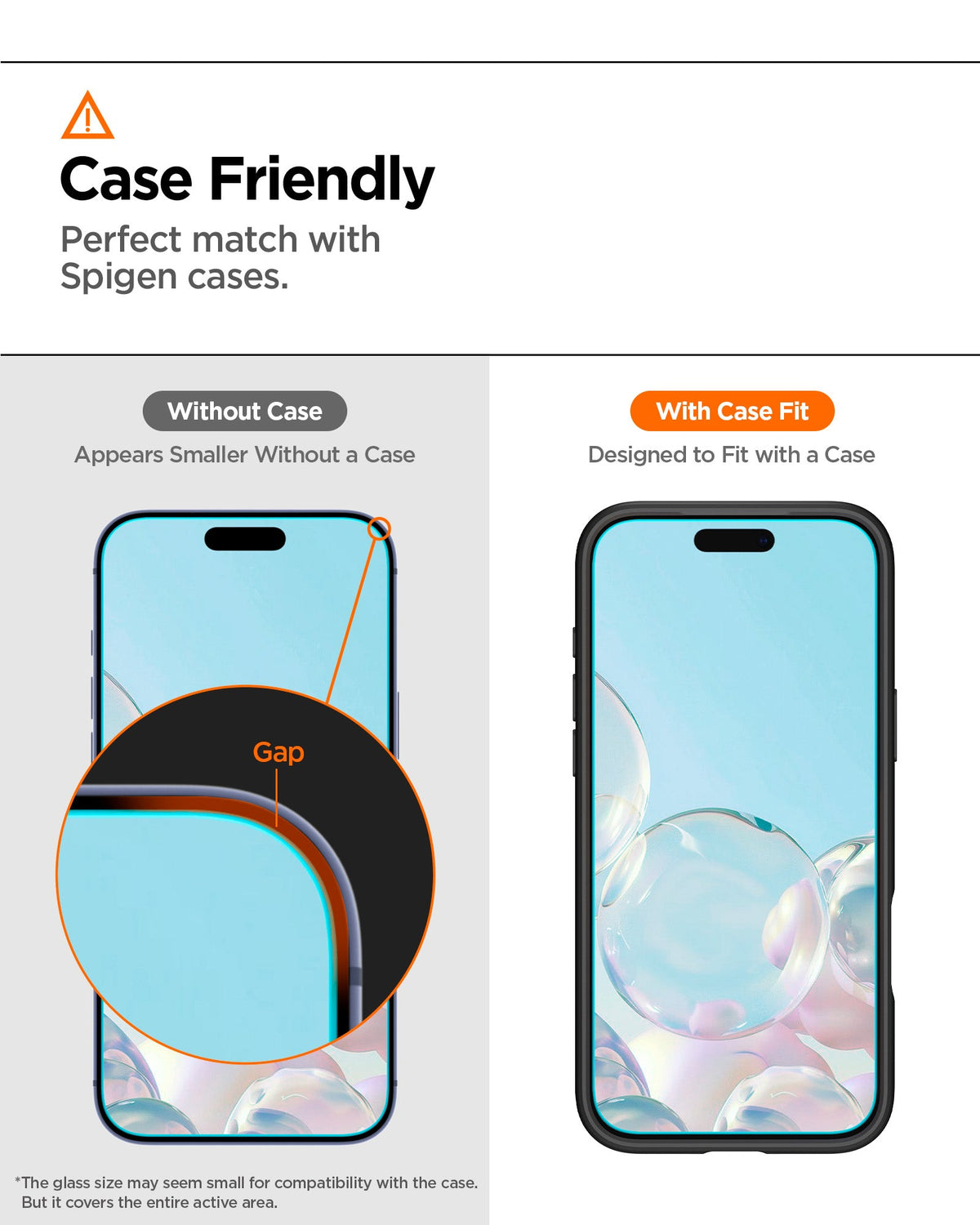Spigen iPhone 18 Pro / 17 Pro Screen Protector – GLAS.tR AlignMaster S (2 Pack) — Clear case-friendly screen edges