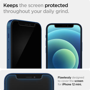 Spigen iPhone 12 mini Screen Protector – GLAS.tR EZ Fit (2 Pack) — Clear detail 6