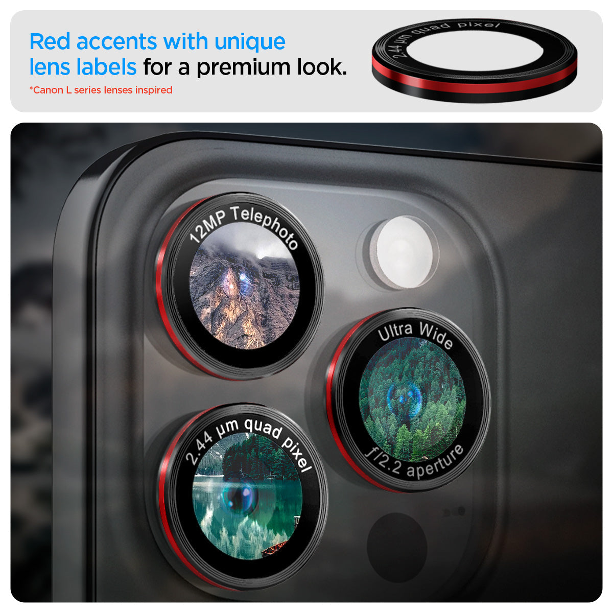 Spigen iPhone 14 Pro Max / 14 Pro Lens Protector – Optik Pro EZ Fit – L-Series product image 12