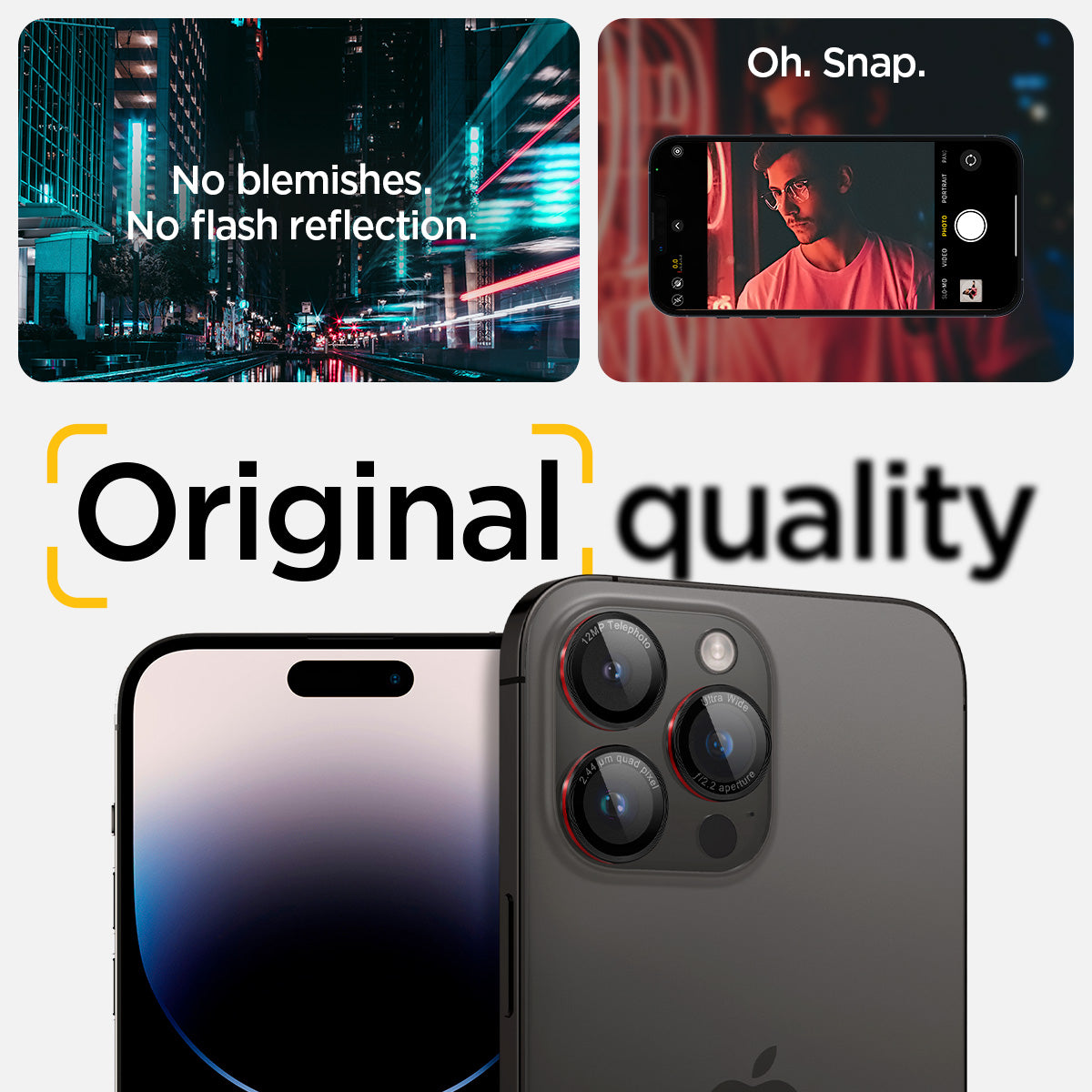 Spigen iPhone 14 Pro Max / 14 Pro Lens Protector – Optik Pro EZ Fit – L-Series product image 10