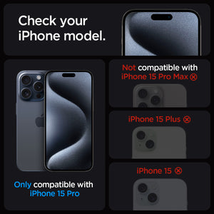 Spigen iPhone 15 Pro Screen Protector GLAS.tR EZ Fit Privacy (2 Pack) view 8
