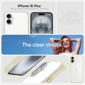 Spigen iPhone 16 Plus Case – Ultra Hybrid – Mute Beige – detail image 7