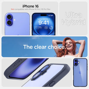 Spigen iPhone 16 Case – Ultra Hybrid – Navy Blue – detail image 7