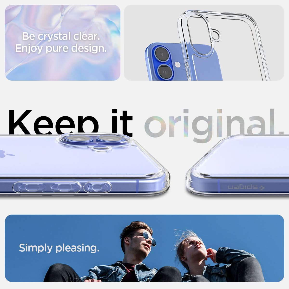 Spigen iPhone 16 Case – Ultra Hybrid – Crystal Clear – detail image 4