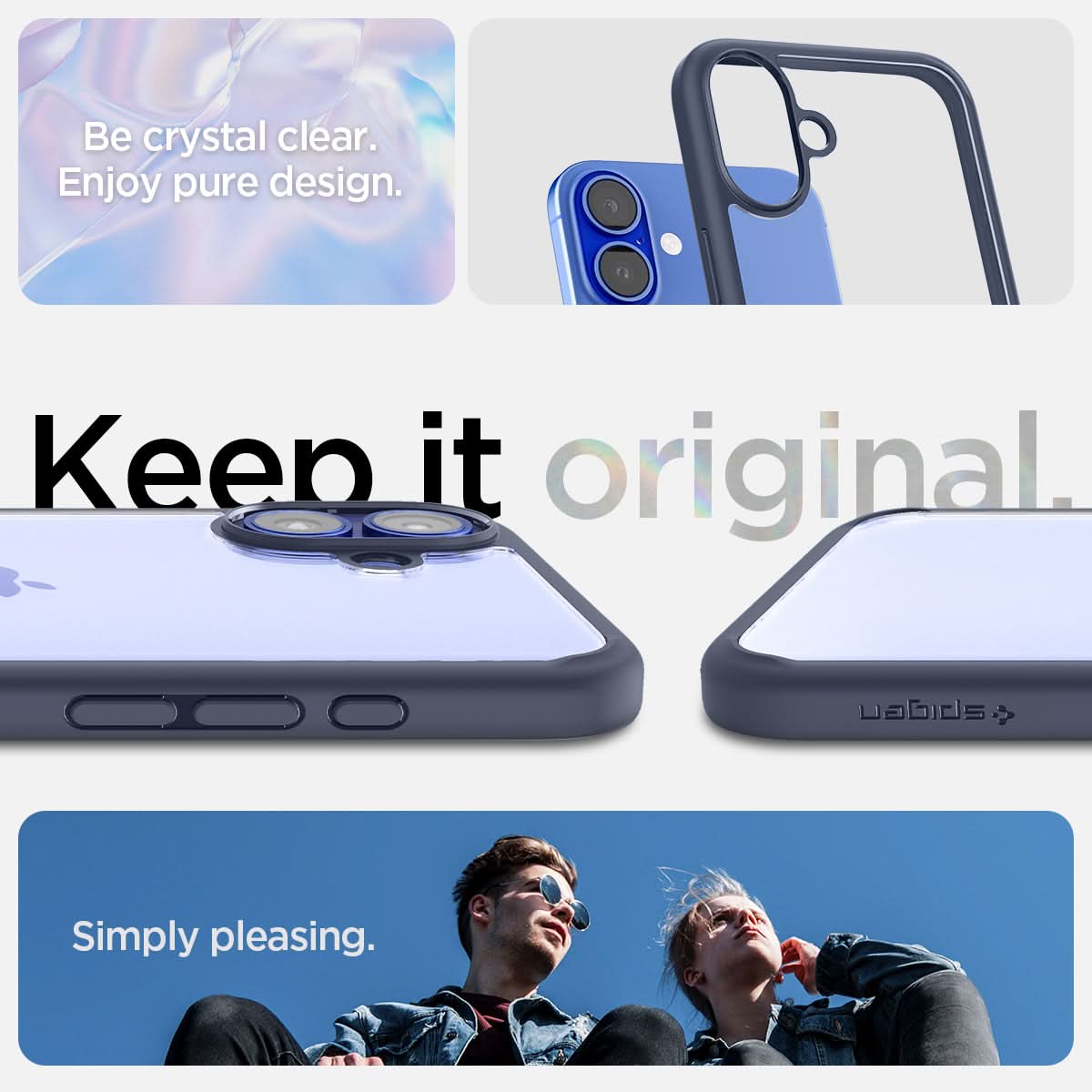 Spigen iPhone 16 Case – Ultra Hybrid – Navy Blue – detail image 4
