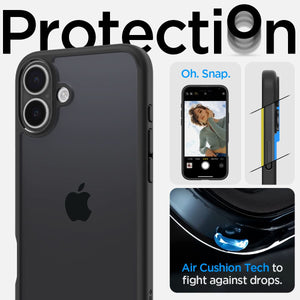 Spigen iPhone 16 Plus Case – Ultra Hybrid – Matte Black – detail image 5