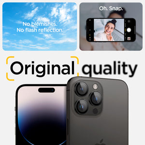 Spigen iPhone 15 Pro Max / 15 Pro Lens Protector – Optik Pro EZ Fit – Black product image 9