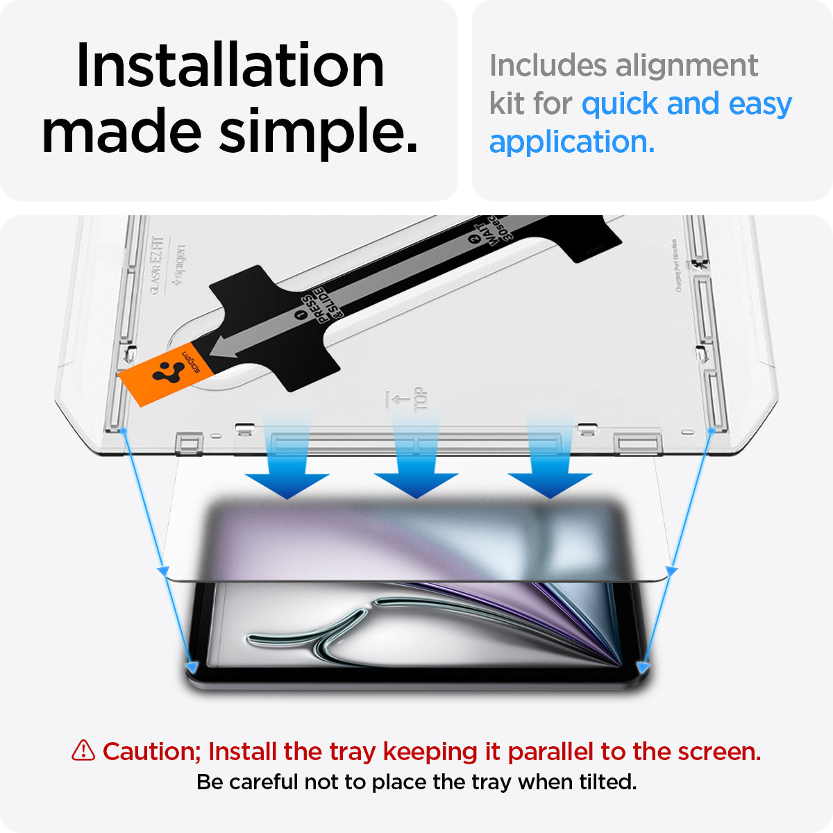 Spigen iPad Air 13-inch (2024–2026) Screen Protector Paper Touch EZ Fit (1 Pack) view 8