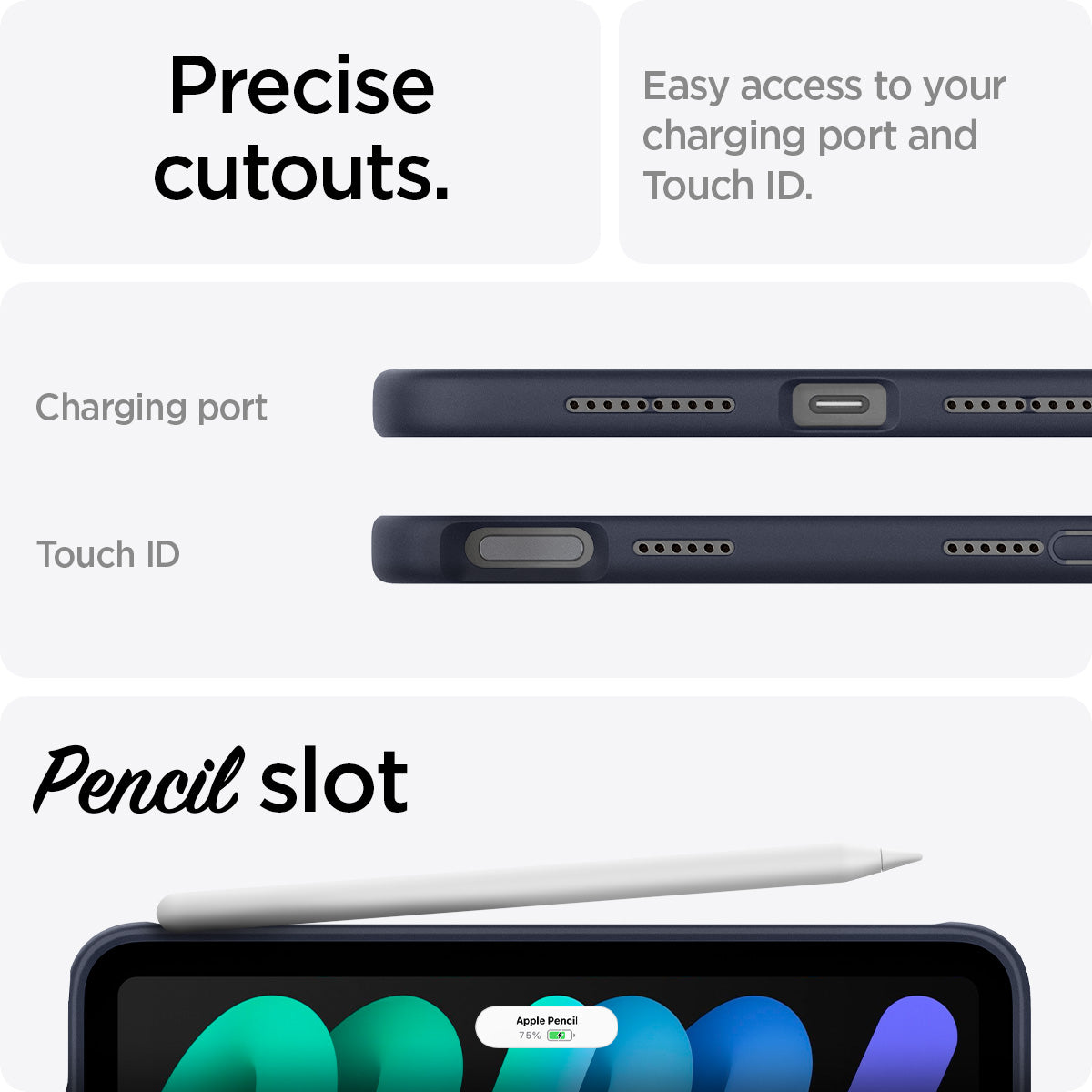 Spigen iPad Mini 7 / 6 Tablet Case Nano Pop view 15