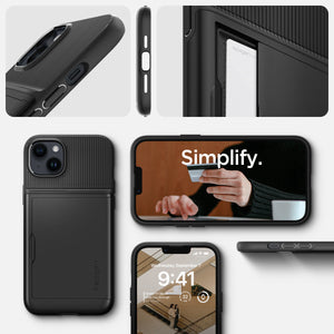 Spigen iPhone 14 Plus Case – Slim Armor CS in Black – case feature overview
