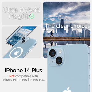 Spigen iPhone 14 Plus Case – Ultra Hybrid (MagFit) in White – iPhone 14 Plus compatibility guide
