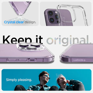 Spigen iPhone 14 Pro Max Case – Ultra Hybrid in Crystal Clear – crystal-clear design details