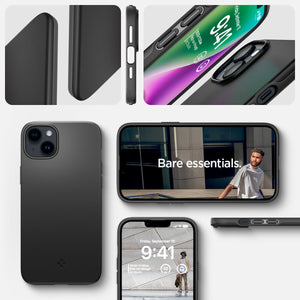 Spigen iPhone 14 / iPhone 13 Case – Thin Fit in Black – product overview and bare essentials