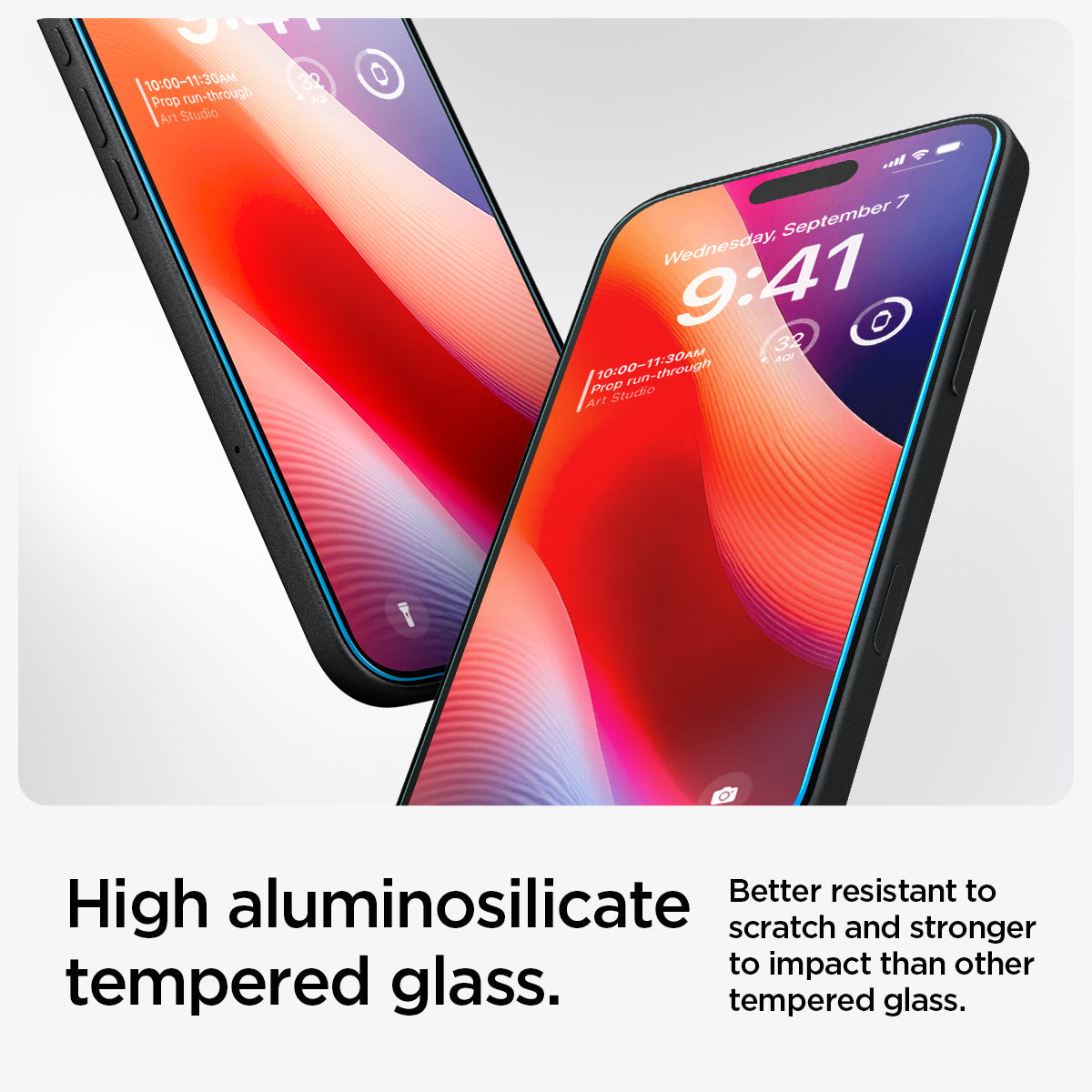 Spigen iPhone 16 Plus / iPhone 16 Screen Protector GLAS.tR EZ Fit (2 Pack) view 10