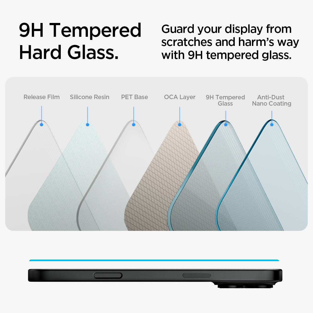 Spigen iPhone 16 Plus / iPhone 16 Screen Protector GLAS.tR EZ Fit (2 Pack) view 11