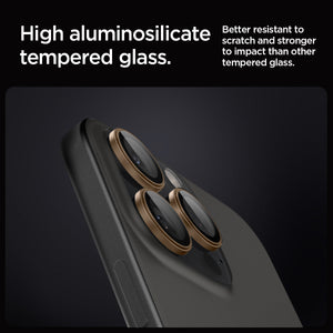 Spigen iPhone 16 Pro Max / 16 Pro Lens Protector – Optik Pro EZ Fit – Desert Titanium product image 8