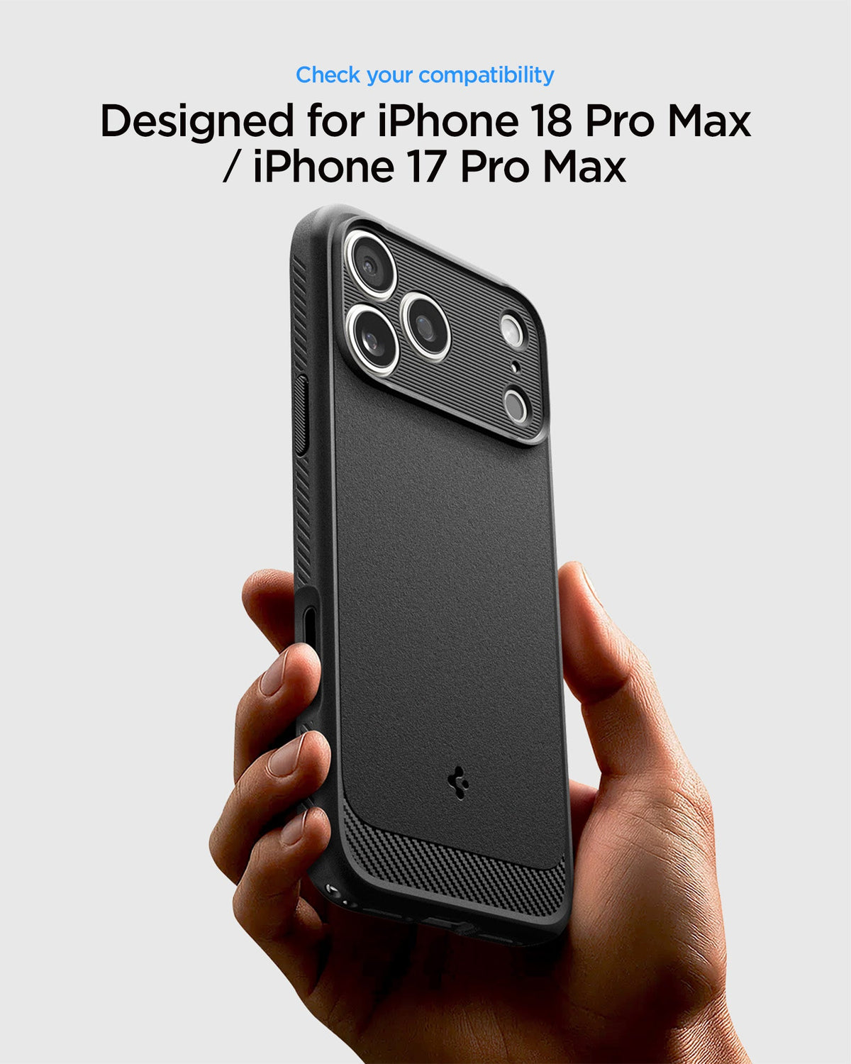 Spigen iPhone 18 Pro Max Rugged Armor (Mag Fit) - Matte Black - image 7