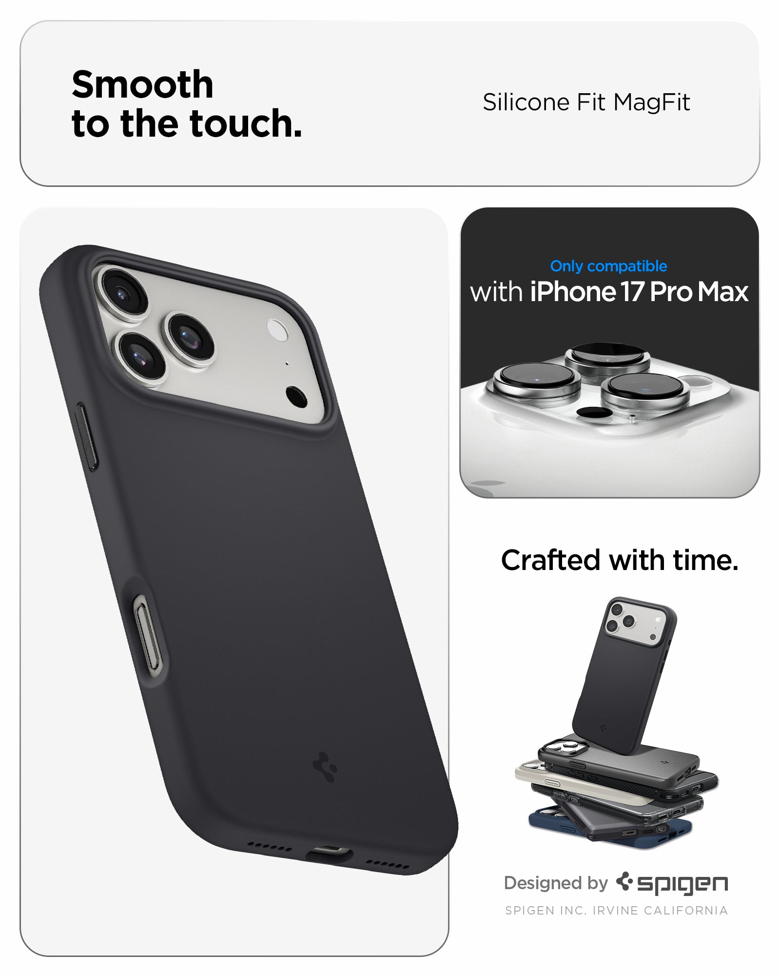 Spigen iPhone 17 Pro Max / 17 Pro Case Silicone Fit (MagFit) view 10