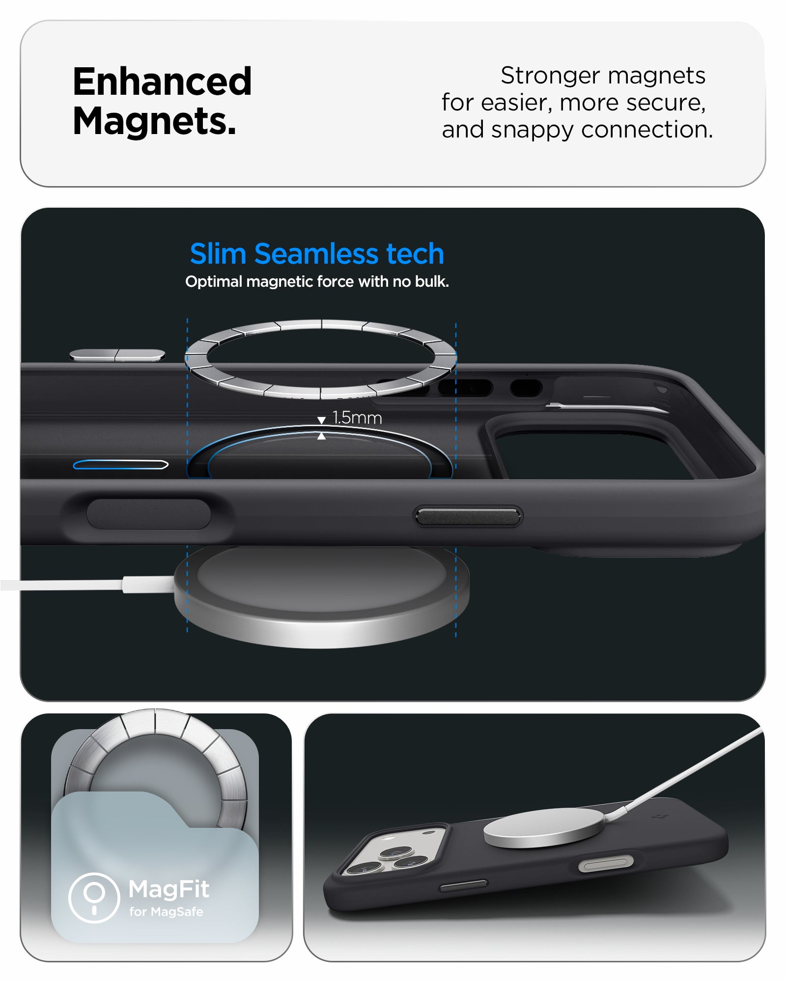 Spigen iPhone 17 Pro Max / 17 Pro Case Silicone Fit (MagFit) view 13