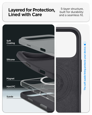 Spigen iPhone 17 Pro Max / 17 Pro Case Silicone Fit (MagFit) view 15
