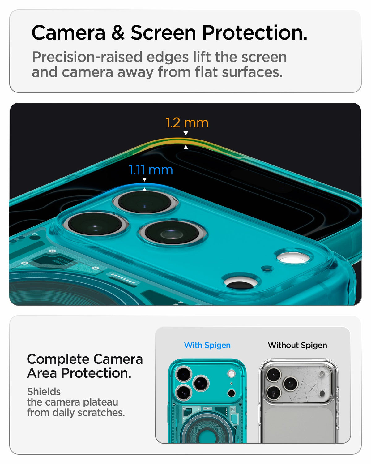Spigen iPhone 18 Pro Max Ultra Hybrid C-One (Mag Fit) - C-One Bondi Blue - image 12
