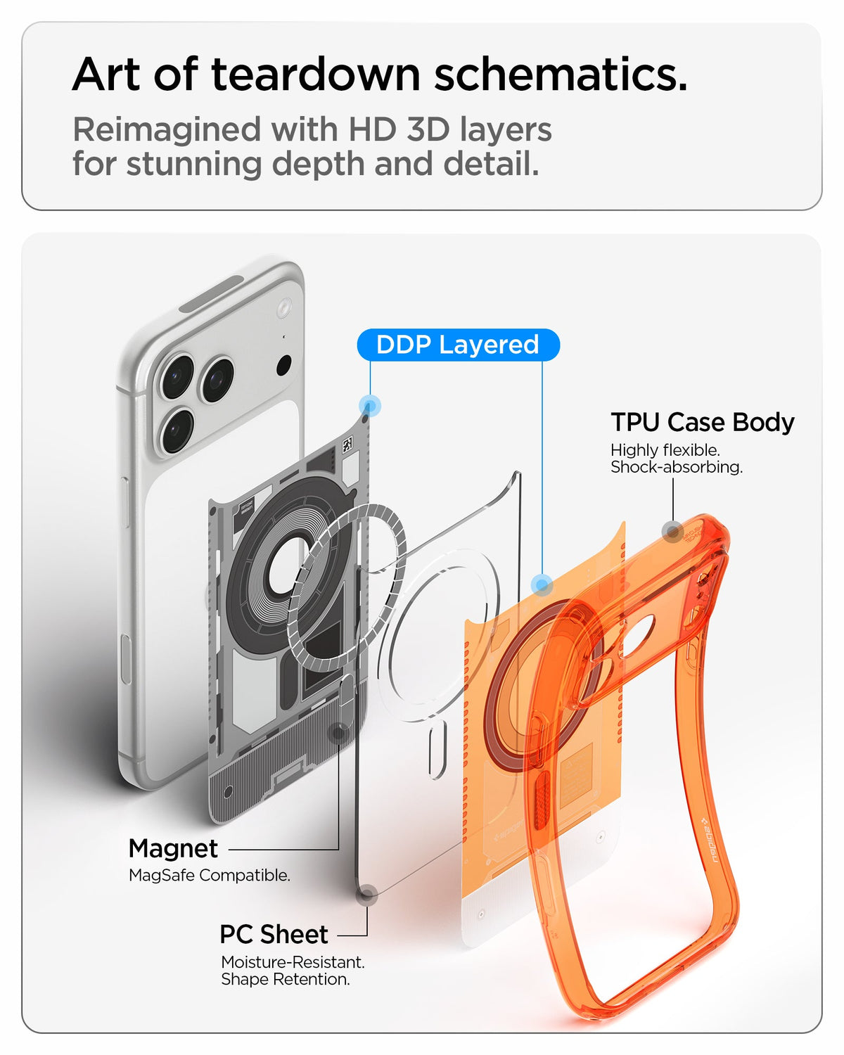 Spigen iPhone 18 Pro Max Ultra Hybrid C-One (Mag Fit) - C-One Tangerine - image 8
