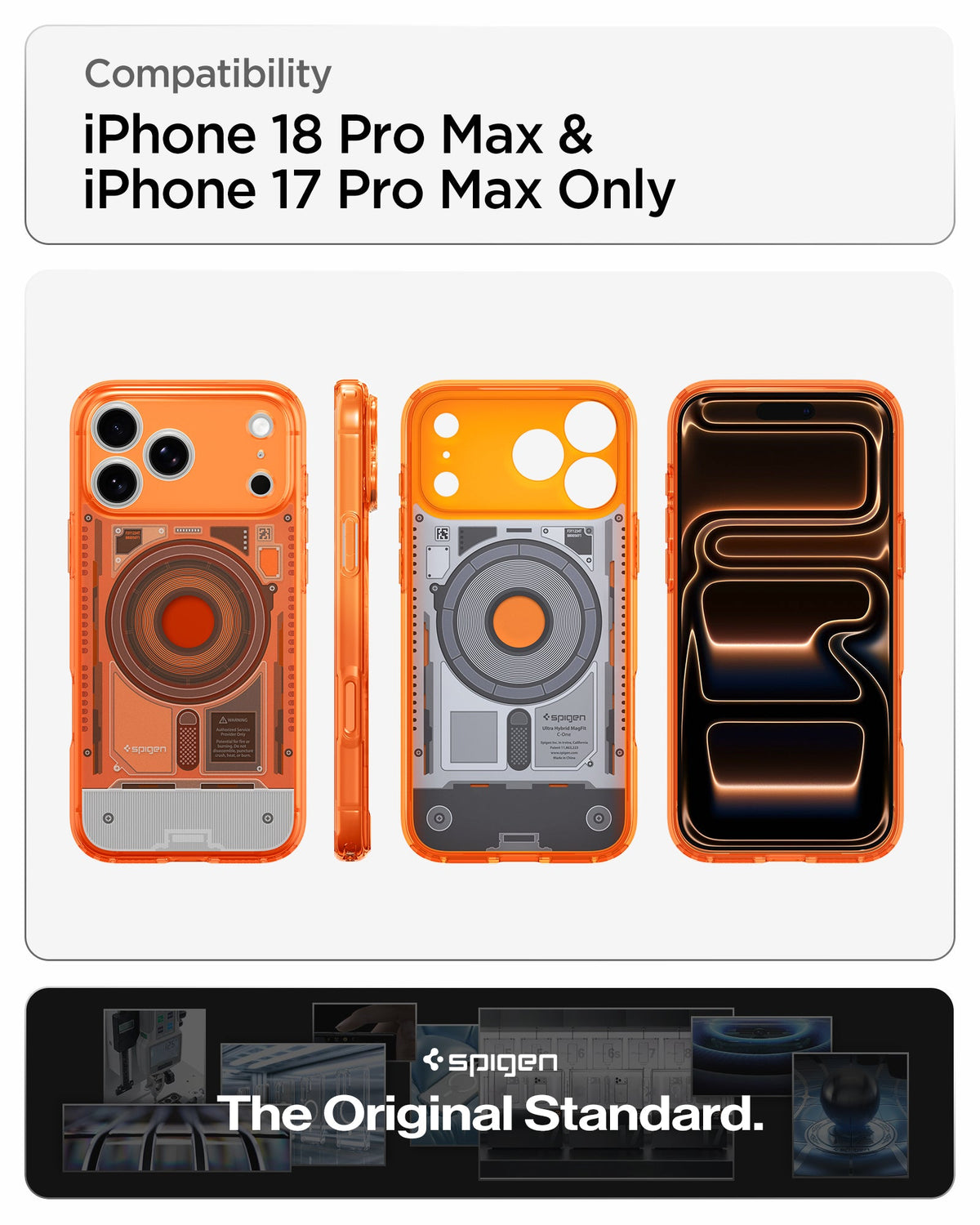 Spigen iPhone 18 Pro Max Ultra Hybrid C-One (Mag Fit) - C-One Tangerine - image 14