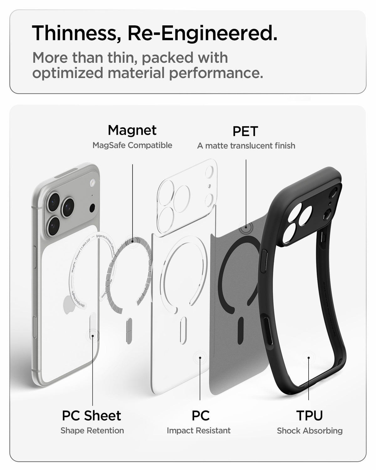 Spigen iPhone 18 Pro Ultra Hybrid Matte (Mag Fit) - Frost Black - image 11