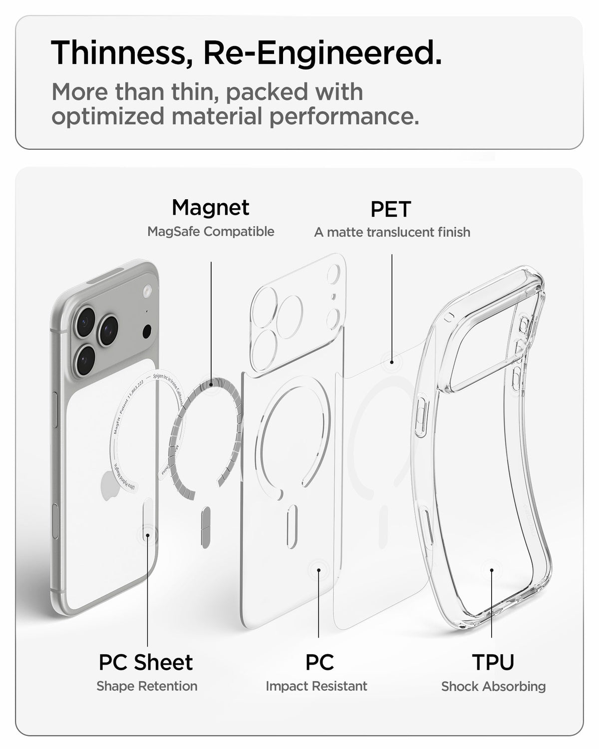 Spigen iPhone 18 Pro Ultra Hybrid Matte (Mag Fit) - Frost White - image 11