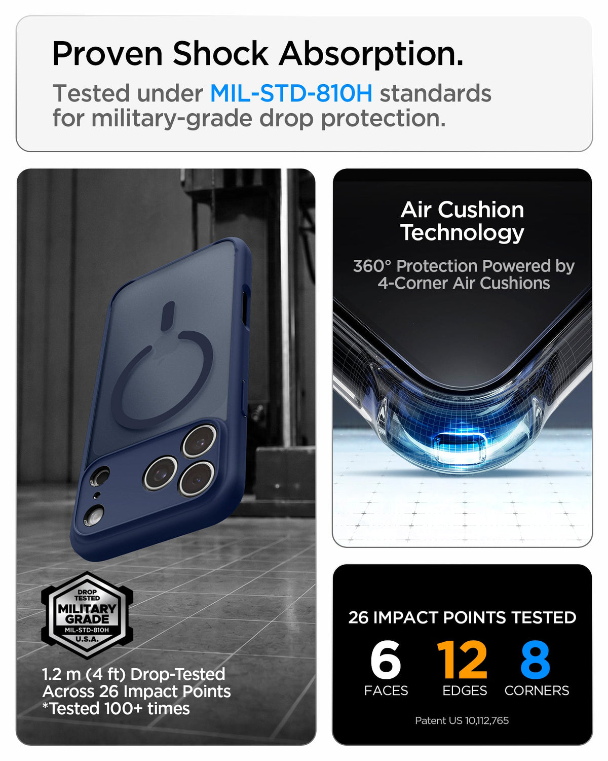 Spigen iPhone 18 Pro Ultra Hybrid Matte (Mag Fit) - Frost Deep Blue - image 9