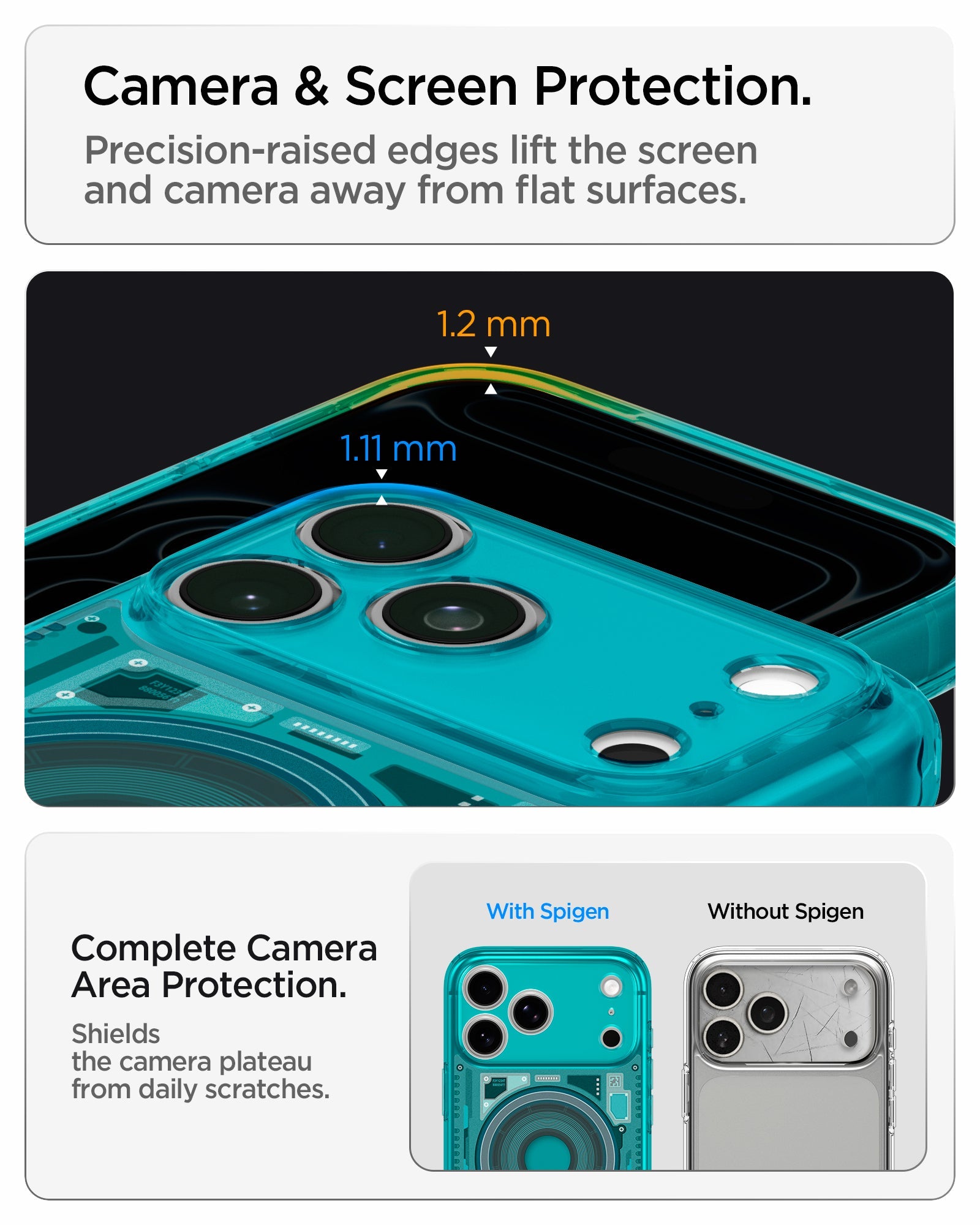 Spigen iPhone 18 Pro Ultra Hybrid C-One (Mag Fit) - C-One Bondi Blue - image 12
