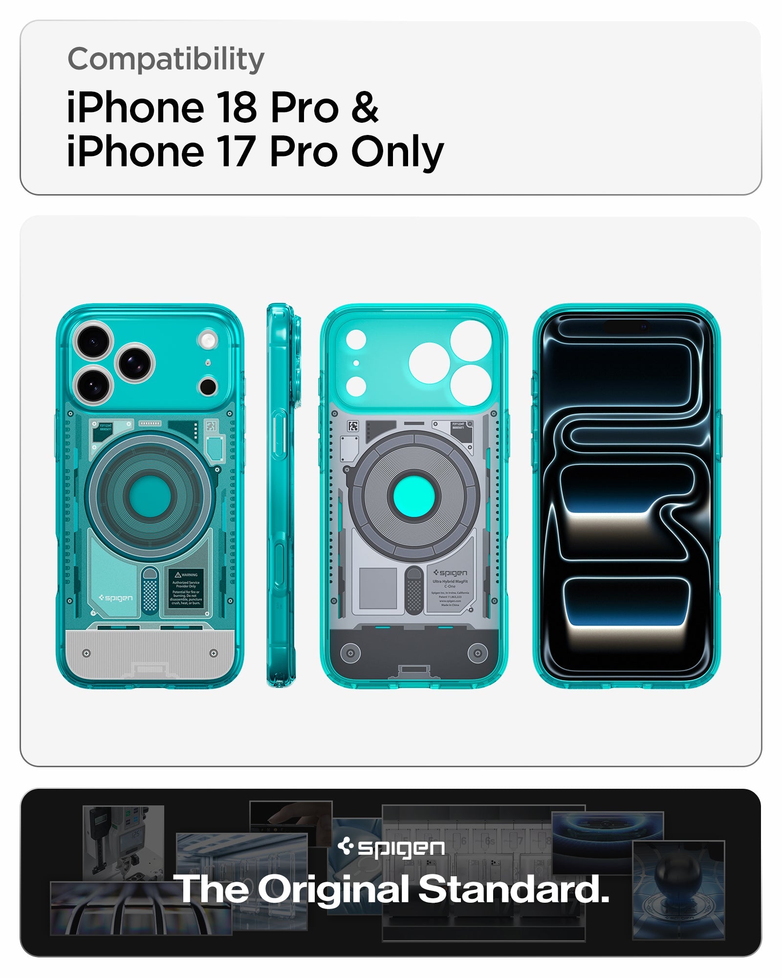 Spigen iPhone 18 Pro Ultra Hybrid C-One (Mag Fit) - C-One Bondi Blue - image 14