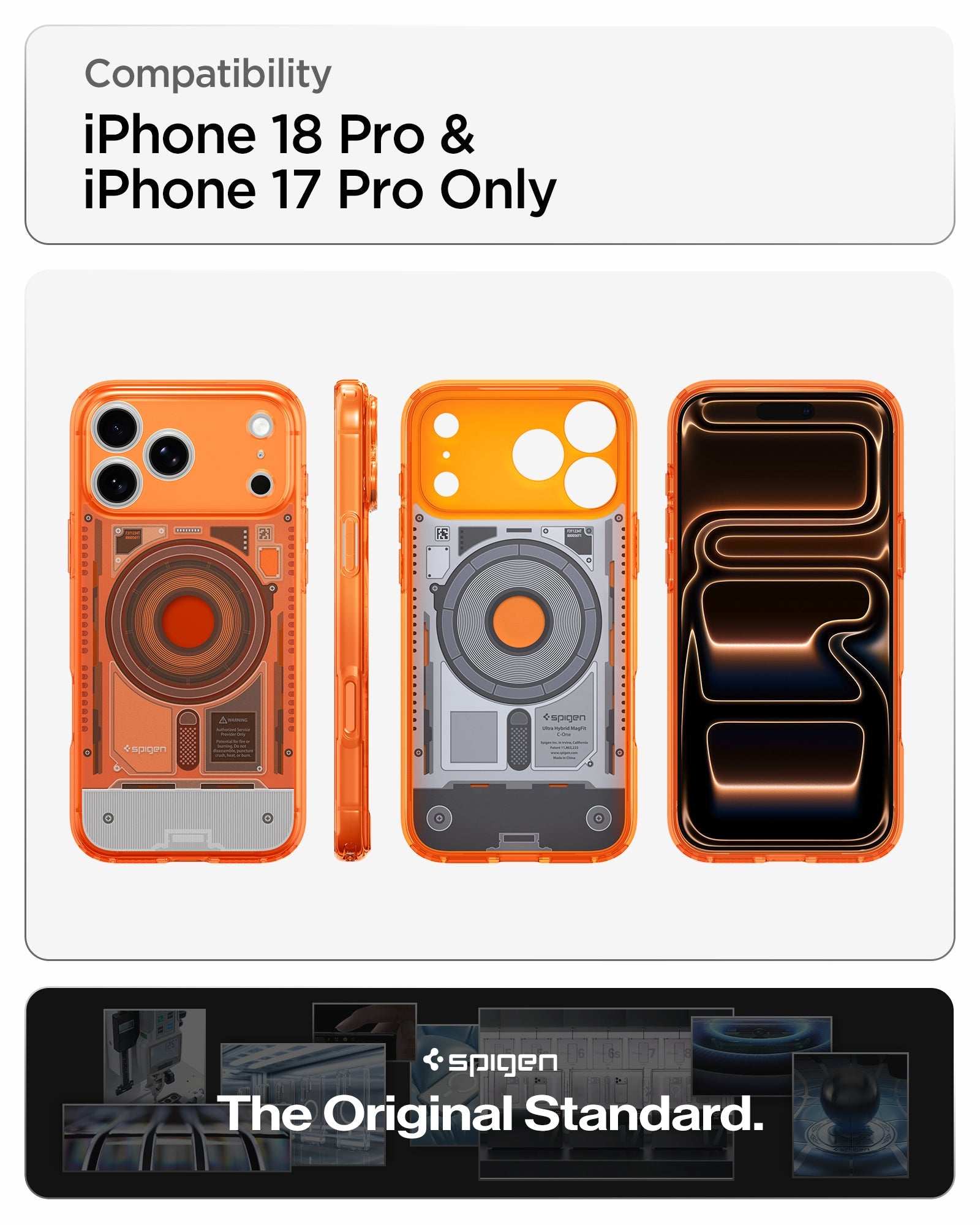 Spigen iPhone 18 Pro Ultra Hybrid C-One (Mag Fit) - C-One Tangerine - image 14