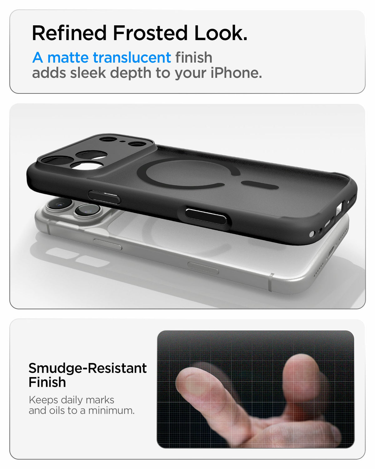 Spigen iPhone 18 Pro Max Ultra Hybrid Matte (Mag Fit) - Frost Black - image 10