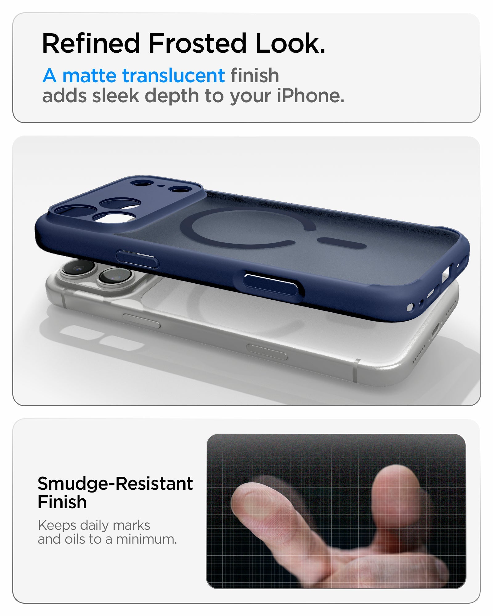 Spigen iPhone 18 Pro Max Ultra Hybrid Matte (Mag Fit) - Frost Deep Blue - image 12