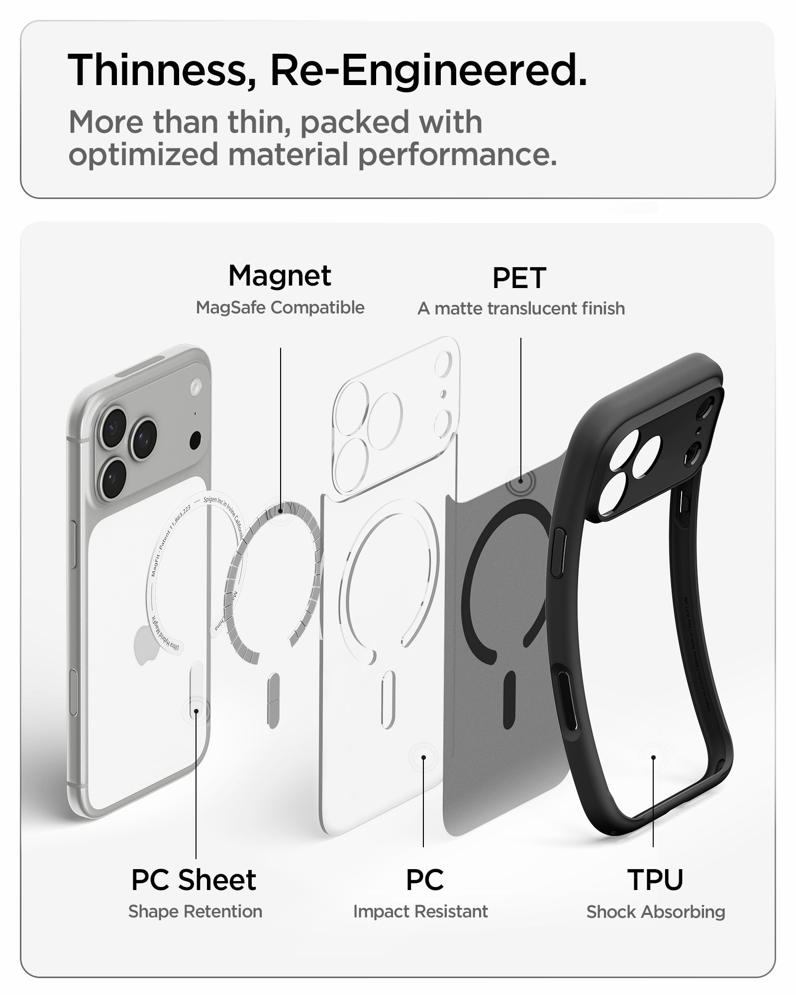 Spigen iPhone 18 Pro Max Ultra Hybrid Matte (Mag Fit) - Frost Black - image 11
