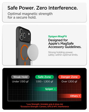 Spigen iPhone 18 Pro Max Ultra Hybrid Matte (Mag Fit) - Frost Black Orange - image 5