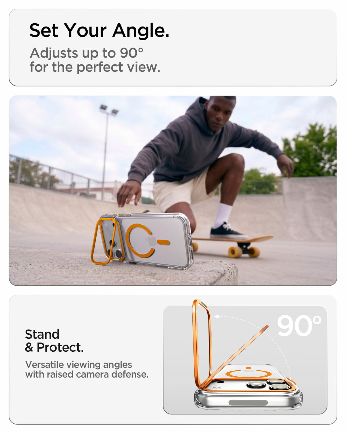 Spigen iPhone 18 Pro Max Ultra Hybrid Optik S (Mag Fit) - Clear Orange - image 12