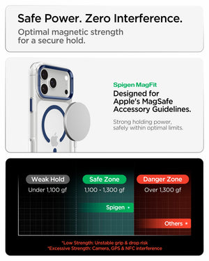 Spigen iPhone 18 Pro Max Ultra Hybrid Optik S (Mag Fit) - Clear Deep Blue - image 8