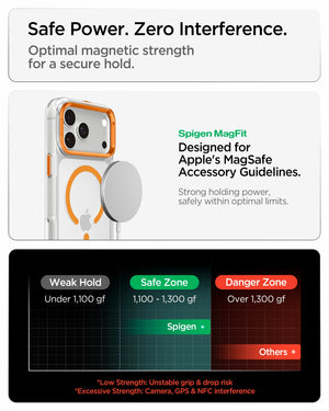 Spigen iPhone 18 Pro Max Ultra Hybrid Optik S (Mag Fit) - Clear Orange - image 8