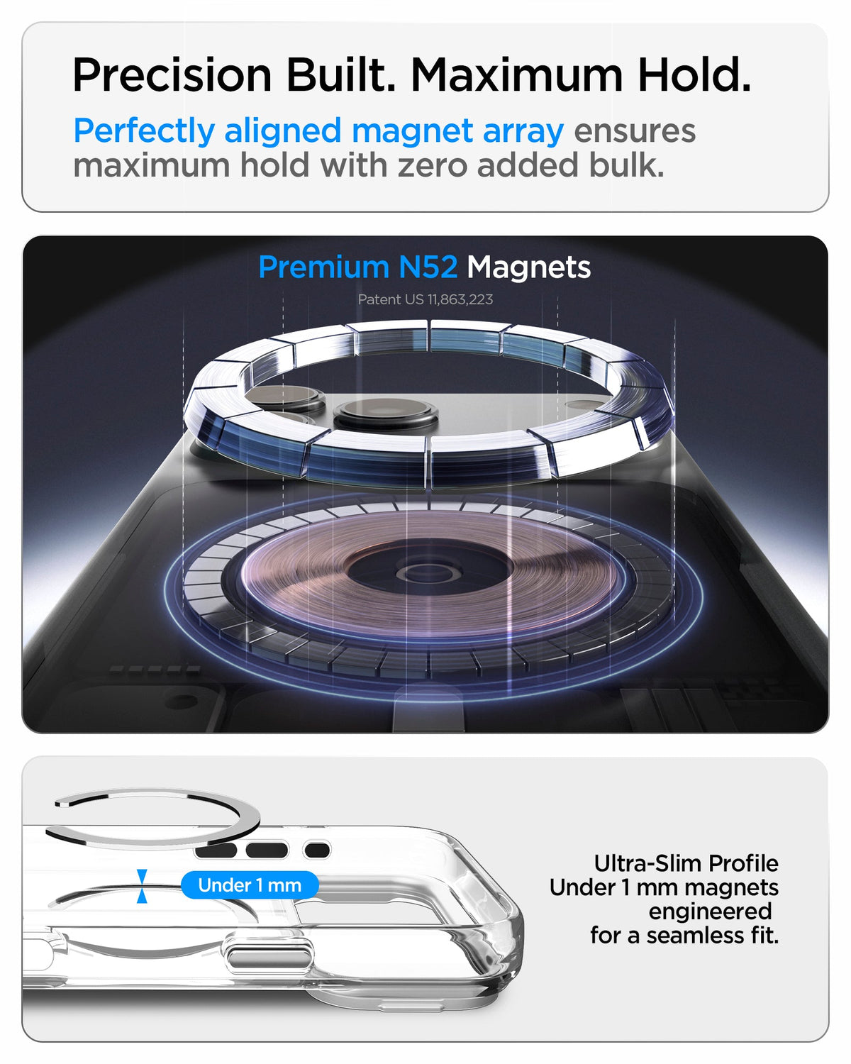 Spigen iPhone 18 Pro Max Ultra Hybrid Optik S (Mag Fit) - Clear Silver - image 9