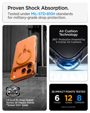Spigen iPhone 18 Pro Max Ultra Hybrid Optik S (Mag Fit) - Clear Orange - image 10