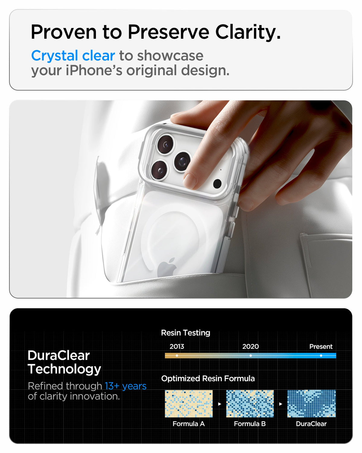 Spigen iPhone 18 Pro Max Ultra Hybrid Optik S (Mag Fit) - Clear Silver - image 11