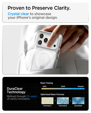 Spigen iPhone 18 Pro Max Ultra Hybrid Optik S (Mag Fit) - Clear Silver - image 11