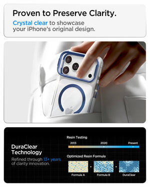 Spigen iPhone 18 Pro Max Ultra Hybrid Optik S (Mag Fit) - Clear Deep Blue - image 11