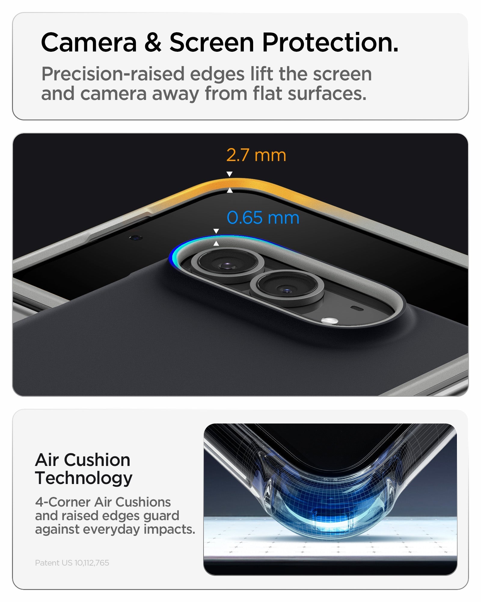 iPhone Duo Nano Pop (Mag Fit) in Black Sesame showing raised camera and screen edges with Air Cushion Technology for added protection