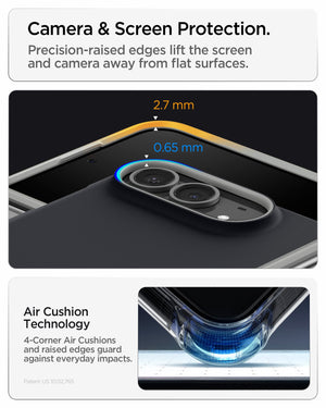 iPhone Duo Nano Pop (Mag Fit) in Black Sesame showing raised camera and screen edges with Air Cushion Technology for added protection